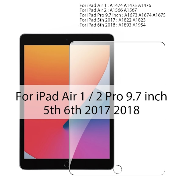 Skärmskydd i härdat glas för Ipad Pro 11 12.9 12 9 2022 Air 5 4 3 2 1 10 10:e generationen 7:e 8:e 9:e Gen Mini 6 2021 Film 5 6th Air1 2 Pro 9.7