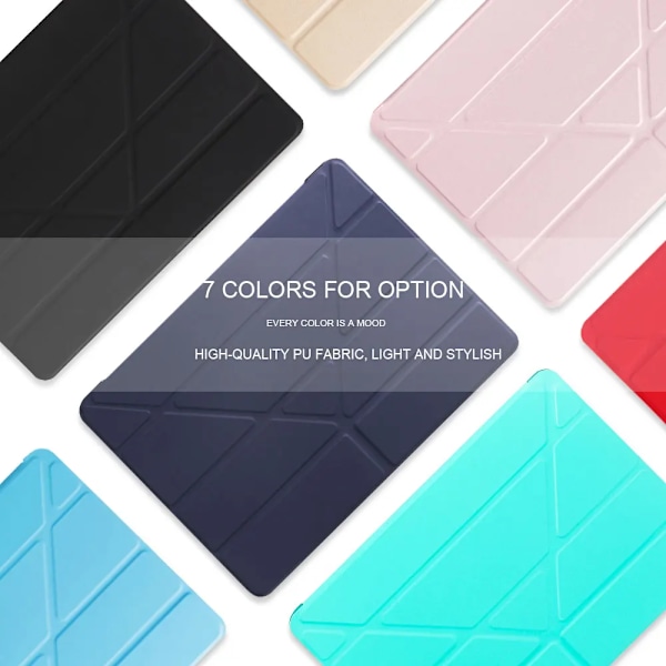 Fodral i silikon för iPad 2 3 4 Air 1 2 3 för iPad 10.2 9.7 6:e 7:e 8:e generationens fodral för iPad Pro 11 Air 2024 Mini 5 6 Capa Gray For iPad 10th 2022