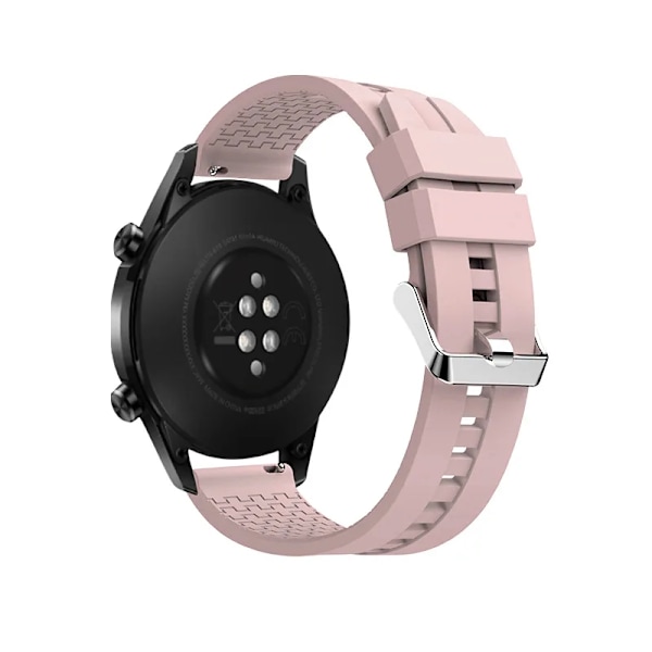 20mm/22mm klockarmband för Samsung Galaxy Watch 6-4-Classic/5 Pro Active 2 40/44mm silikonarmband för Huawei GT 4-2-3 pro band 12 Pink sand Garmin Vivoactive 3
