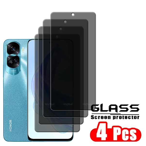 1/2/3/4 st För Honor 90 Lite Glas Huawei Honor 90 Lite Härdat Glas 9H Sekretess Anti-Spion Lim Skärmskydd Honor 90 Lite 4 Front Glass For Honor 90 Lite