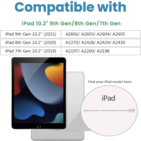 3 st glasskärmskydd för Ipad 2 3 4 air 2022 10:e 10.9 5:e pro 7.9 9.7 10.2 7:e 8:e 9:e generationen 10.5 mini 6 5 IPD 10.2 3PCS