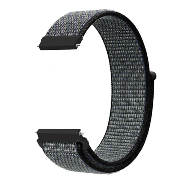 20 22mm Nylon Klockarmband För Garmin Vivoactive 3 4 5/Venu 2 Plus/Venu 3/Forerunner 55 158 265 965 745 645 255 Music Loop Armband Dark indigo 22mm Width Band