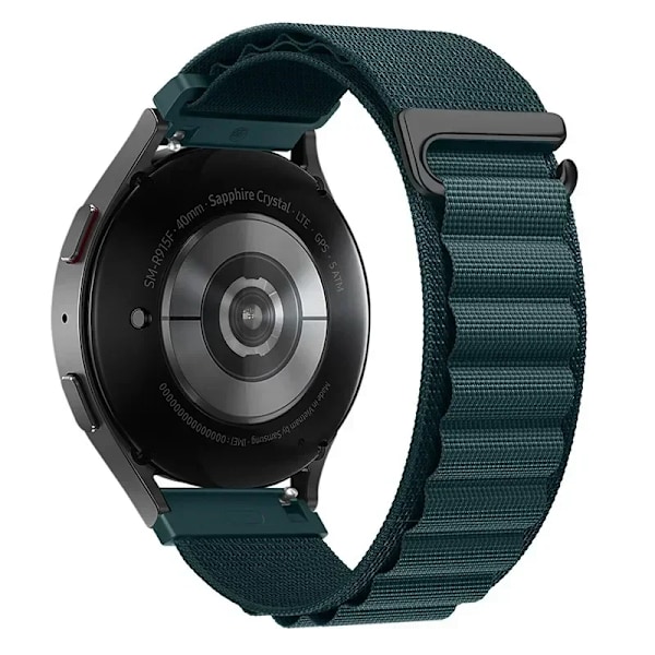 22mm 20mm Nylon Alpine Loop Armband för Huawei Watch GT5 Pro GT5 GT4 GT3-2 46mm Armband Klockarmband för Samsung Watch 7 6 5 4 Bälte Rainforest green for width 20mm