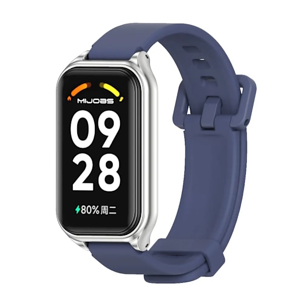 Armband för Xiaomi Smart Band 8 9 Active Armband Mi Band 8 Active Armband Klockarmband Correa Armband Ersättningstillbehör Midnight Blue for Xiaomi 9 Active