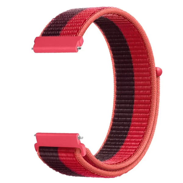 20 22mm Nylon Klockarmband För Garmin Vivoactive 3 4 5/Venu 2 Plus/Venu 3/Forerunner 55 158 265 965 745 645 255 Music Loop Armband Double spell red 22mm Width Band