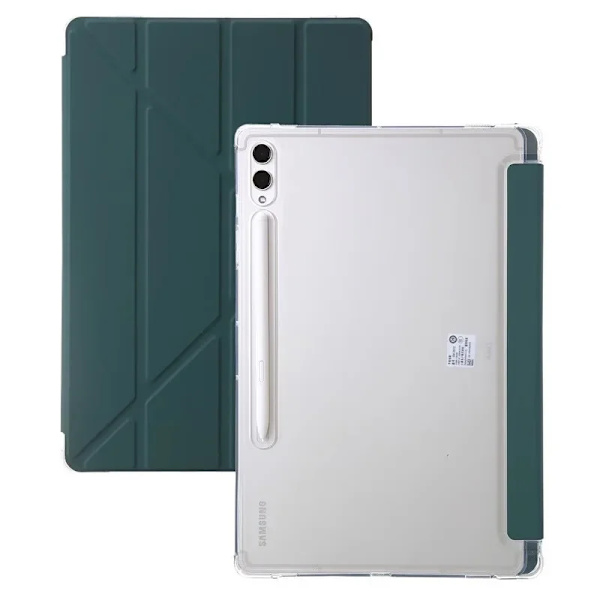 För Samsung Galaxy Tab S9 S10 FE S7 S8 Plus S9 FE S7 FE S9+ S8+ A9 Plus Lite 8.7 S6 Lite S10 FE Plus 13.1 Ställ Smart Fodral DarkGreen Tab S9 11 inch