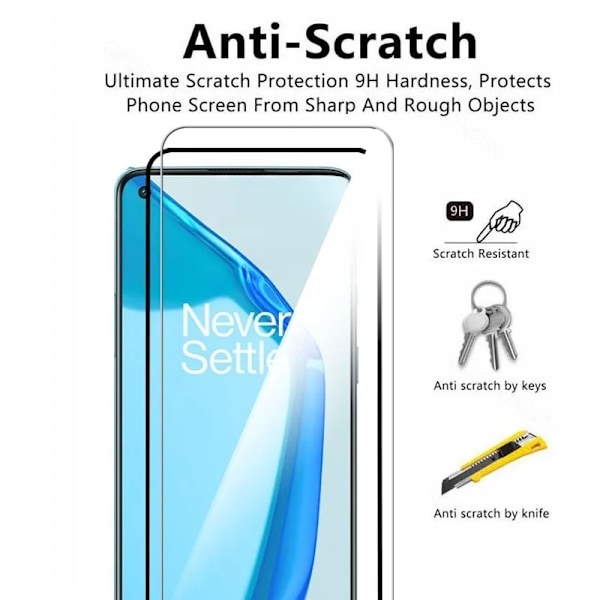4 st Härdat Glas för Oneplus 6T 7T 8T 9 9RT10T 5G Nord CE2 N10 N20 N200 Anti-Explosions Skärmskyddsfilm för Oneplus Oneplus 6 4 Pieces