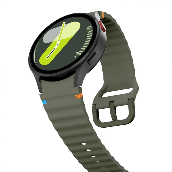 Originalband för Samsung Galaxy Watch 7/FE/5 Pro/6/4 classic 44mm 40mm Silikon sportarmband correa Galaxy Watch 7 Armband Wine red 4 Classic 42mm 46mm