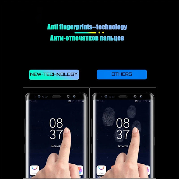 Härdat glas för Samsung Galaxy S10 5G S9 S8 Plus S7 S6 Edge Plus S10E 20D Böjd Fullständigt skärmskydd GALAXY S8 Plus