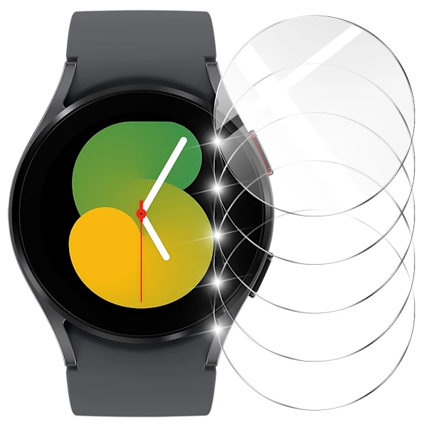 9H Härdat Glas för Samsung Galaxy Watch 7/6/5/4 40/44mm Classic 43/47mm Pro Skärmskydd Anti-repor Film Tillbehör 5 Pcs 44MM for Watch 7