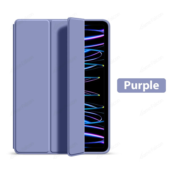 För Ipad Pro 13 11 M4 12.9 Fodral Air 11 M2 5 4 3 2 1 10.9 Funda 10 9 9:e 10:e 7:e 8:e Generationen Mini 6 7 A17 8.3 10.2 2024 Skal Purple Pro 11 2020-2022