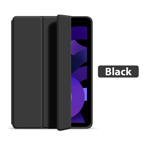 Fodral för iPad Pro 11 12.9 13 tum M2 M3 2025 10:e generationen 10.9 A16 Air 6 5 4 3 Funda för Apple iPad 9:e 8:e 7:e 10.2 Mini 6 7 Black 7th 8th 9th 10.2