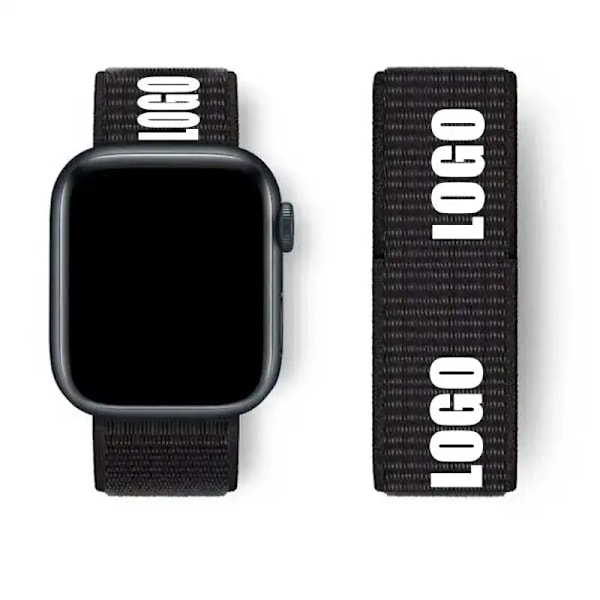 Nylon Loop Armband för Apple Watch band 44mm 40mm 45mm 41mm 46 42mm 49mm 44 45 mm armband iWatch serie 10 9 SE 7 6 5 4 Ultra 2 NEW Black 107 40mm 41mm S10-42mm