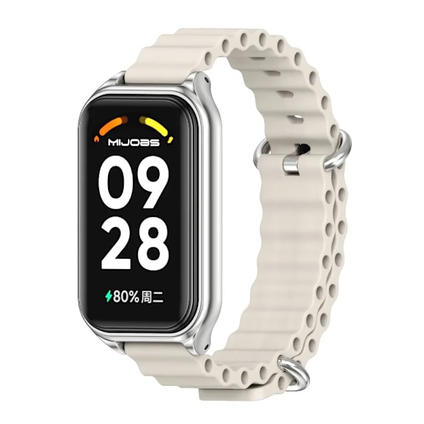 Armband för Xiaomi Smart Band 8 9 Active Armband Mi Band 8 Active Armband Klockarmband Correa Armband Ersättningstillbehör Gray 2 for Xiaomi 9 Active