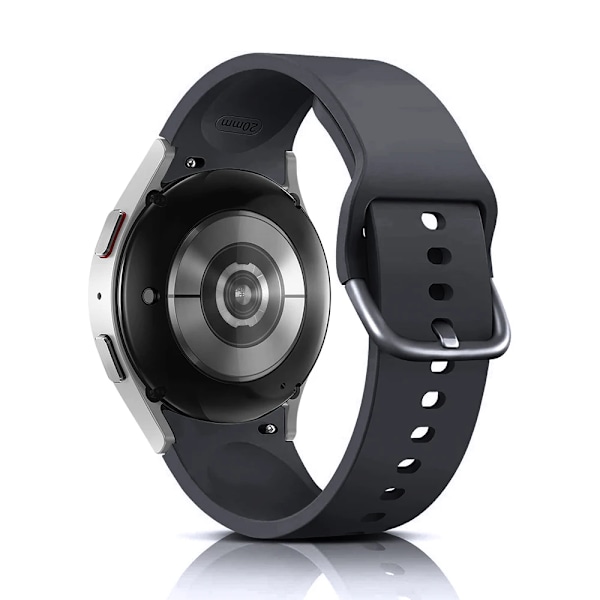 Silikonarmband för Samsung Galaxy Watch 7 6 5 4 44mm 40mm pro 45mm Sport 20mm Klockarmband Armband Galaxy Watch6 Classic 43mm 47mm graphite Watch 5 pro 45mm
