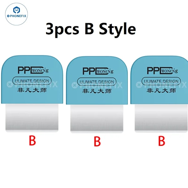 PPD Universal ultratunn metallstål Blad Kit öppningsverktyg Telefon Laptop Chip Skärm Batteri separering demontering reparation 3pcs B Style