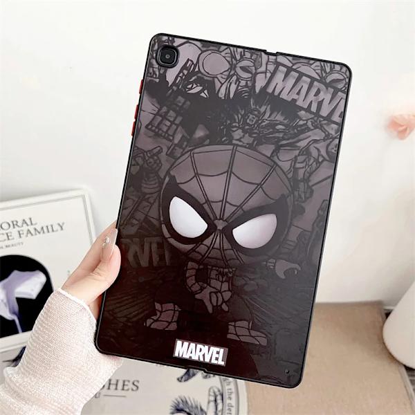 För Samsung Galaxy Tab S6 A7 Lite A8 A9 S10 S9 S8 S7 Plus 8.0 11 12.4 Tecknad Stitch Spider Man Barn Mjukt Tablett Skyddsfodral YHY A7 10.4 T500