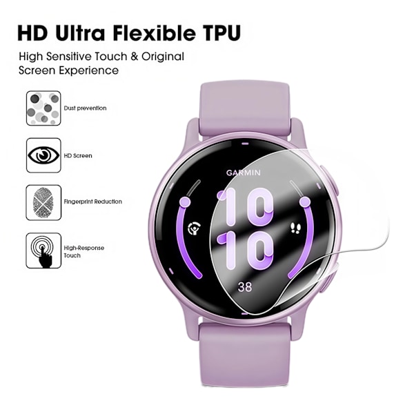 För Garmin Vivoactive 5 Hydrogel Film Repskydd HD Klar Skärmskydd För Garmin Vivoactive 3 4 4S 5 Vivoactive5 Inget Glas For Vivoactive 4S 3PCS