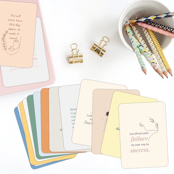 30 st Inspirerande Textkort Motiverande Tankningsdekaler Vykort Atmosfärdekoration Väggdekal För Vänner Studenter 30pcs