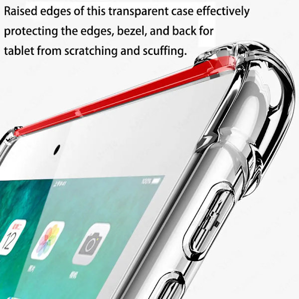 Klart Skal För Ipad Pro 11 12.9 10.5 9.7 9:e Generationen Med Pennhållare Fodral Ipad Mini 6 Air 5 4 3 2 1 10:e 8 7 5 Tpu Skal 7th 8th 9th