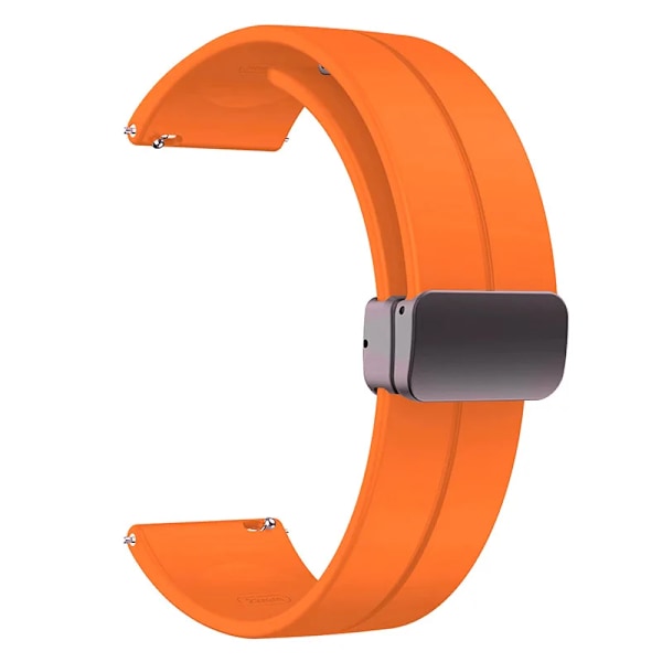 Silikon 20mm 22mm Klockarmband För Garmin Venu 3 2/SQ 2 Plus Armband Forerunner 265 255 165 168 245 Music Vivoactive 4 5 3 Armband Orange 22mm