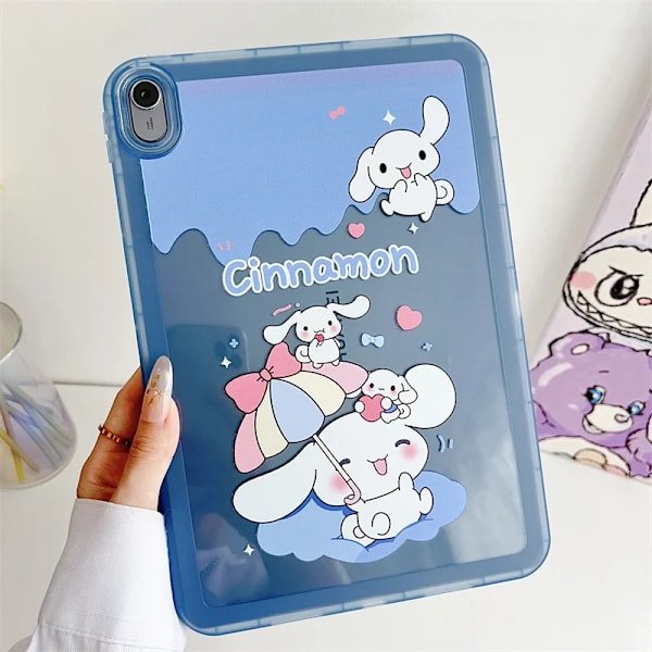För IPad Air 4 5 6 10.9 Mini 6 Pro 11 A16 13 tum 9 8 7:e generationens fodral Sött tecknat Kuromi Stitch Mjukt skyddsfodral för surfplatta 4ZGG MLD Pro11 2020 2021 2022
