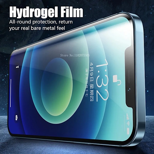 4 st Mjuka Hydrogel Filmer 13 12 Pro Max Silikon TPU Skärmskydd För IPhone 14 11 XS XR X 7 8 15 Plus Stödjer upplåsning For iPhone XR 4pcs
