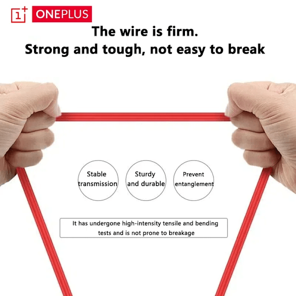 ONEPLUS 65W Supersnabb Laddningskabel USB C Till Typ C Kabel Olika Längder Högkvalitativ Dubbel Typ C 1m 2m Laddningsdatakablar Type-C to USB Cable 2M