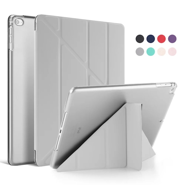 Fodral i silikon för iPad 2 3 4 Air 1 2 3 för iPad 10.2 9.7 6:e 7:e 8:e generationens fodral för iPad Pro 11 Air 2024 Mini 5 6 Capa Gray For iPad 10th 2022