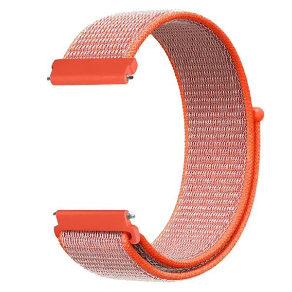 20 22mm Nylon Klockarmband För Garmin Vivoactive 3 4 5/Venu 2 Plus/Venu 3/Forerunner 55 158 265 965 745 645 255 Music Loop Armband Orange red 22mm Width Band