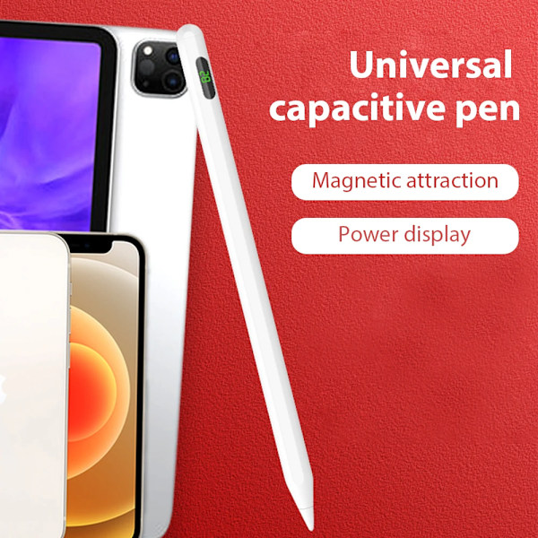 Universal Stylus Touch Penna För Apple Pencil Android iOS Windows Skärm Kapacitiv Penna För Samsung iPad Xiaomi Tablet tillbehör 2 in 1 Stylus Pen