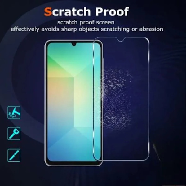 3-pack Full HD Film Repskydd Härdat Glas för Samsung Galaxy A16/A36/A34/A32/A33/A26/A35/A15/A14/A10/A24 Skärmskydd Galaxy A10e High Definition