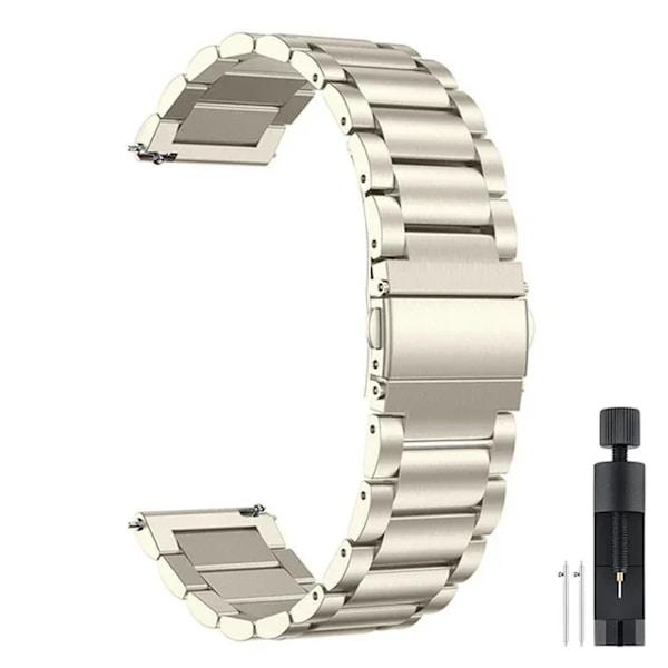 22mm 20mm Metall Klockarmband För Garmin Vivoactive 3 4 5 Forerunner 245 645 158 55 165 745 965 255 256 Armband Venu 3 2 SQ2Music SZ-Starlight 20mm width