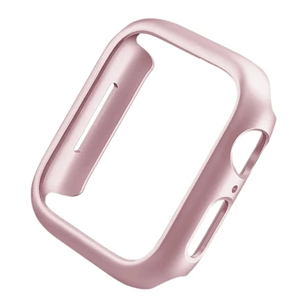 Skal för Apple Watch 45mm 41mm 40mm 44mm 42mm 46mm Skyddande Hölje Matt Hård PC Stötfångarram Utan Glas iWatch 10 SE 9 8 7 6 5 4 Rose Gold Series 7 8 9 45MM