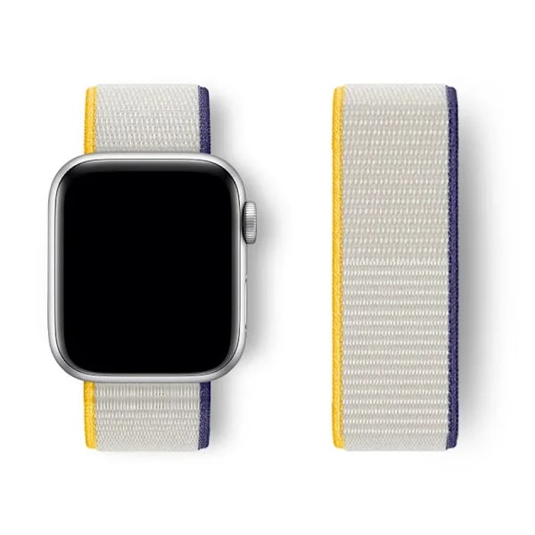 Nylon Loop Armband för Apple Watch band 44mm 40mm 45mm 41mm 46 42mm 49mm 44 45 mm armband iWatch serie 10 9 SE 7 6 5 4 Ultra 2 Sea salt 71 42 44 45 46 49 mm