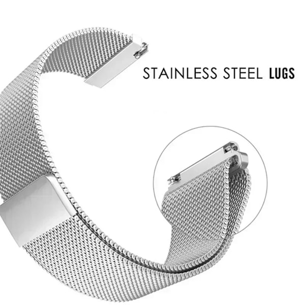 22mm Milanese Loop Armband för Redmi Watch 3/5 Lite Metallstål Armband för Redmi Watch 3/5 Active för Galaxy Watch 7 6 5 4 40mm44mm light blue For Redmi 5 Active