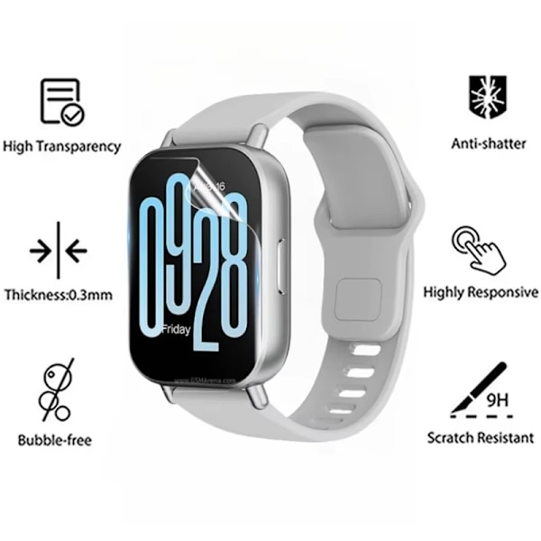 1-5ST Hydrogel Film För Redmi Watch 3 5 Active Watch 4 3 Lite Skyddsfilm Anti-Repor Skärmskydd Redmi Watch 5Active 2-Pcs for Watch 3 Active