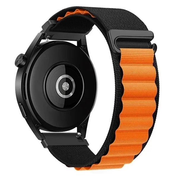 22mm 20mm Nylon Alpine Loop Armband för Huawei Watch GT5 Pro GT5 GT4 GT3-2 46mm Armband Klockarmband för Samsung Watch 7 6 5 4 Bälte Wine red for width 22mm