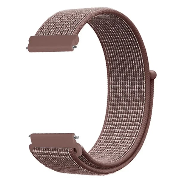 20 22mm Nylon Klockarmband För Garmin Vivoactive 3 4 5/Venu 2 Plus/Venu 3/Forerunner 55 158 265 965 745 645 255 Music Loop Armband Smoke purple 22mm Width Band