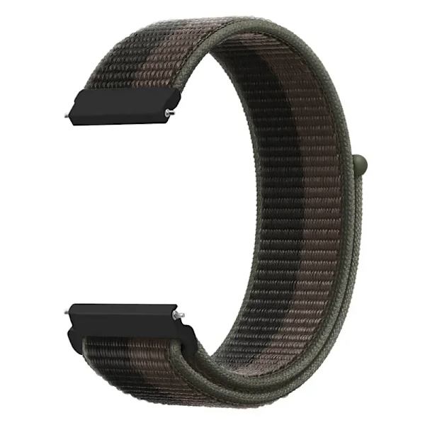 20 22mm Nylon Klockarmband För Garmin Vivoactive 3 4 5/Venu 2 Plus/Venu 3/Forerunner 55 158 265 965 745 645 255 Music Loop Armband Tornado gray 22mm Width Band