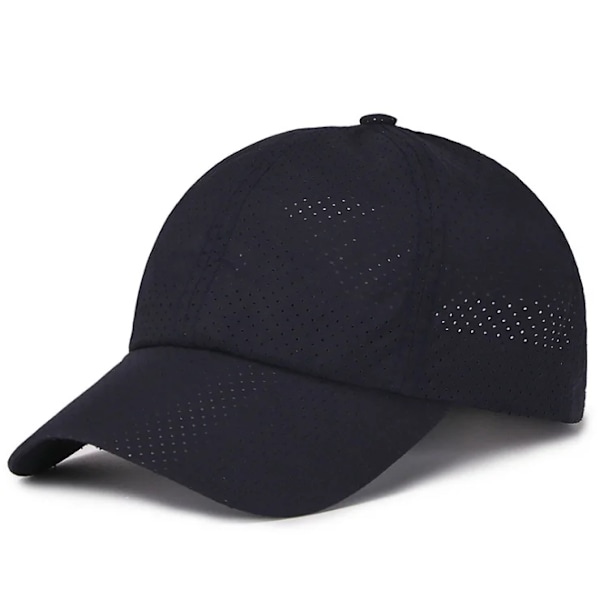 2023 Ny Sommar Herr Dam Snapback Snabbtorkande Mesh Basebollkeps Solhatt Ben Andningsbara Hattar Justerbar utomhushatt black Adjustable