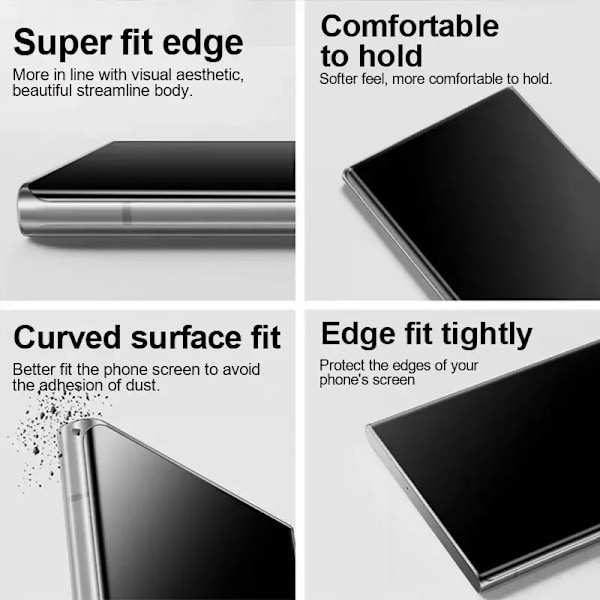 2 st Härdat Glas Skyddsfilm för Samsung S24 S23 Ultra S24 S23 Plus S22 S21 Ultra S24 FE Skärmskydd Glas Smartphone S22 Plus S23 Plus Dust free cabin