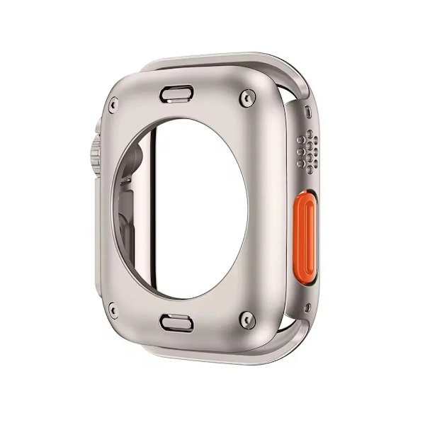 Skärmskydd för Apple Watch 45mm 44mm 40mm 41mm Hårt PC Främre Bakre Stötfångare Skal iwatch 9 8 7 SE 6 5 4 Ändra Till Ultra transparent Series7 8 9 41mm