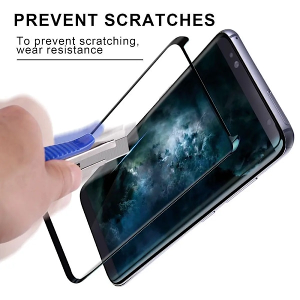 JGKK 3D Böjt Glas För Samsung Galaxy S8 S9 Plus Note 8 9 Härdat Glas Skalvänligt Skärmskydd För S8 plus S9 Shield Transparent For Note 9