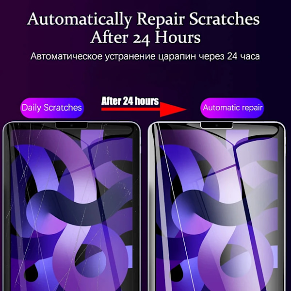 Mjuk Hydrogel Film för iPad 10:e generationen Mini 6 Air 5 4 10.9 Pro 11 2022 Skärmskydd Ipad 10.2 7:e 8:e 9:e pro 9.7 2018 Pro 11 1st 2nd 3rd