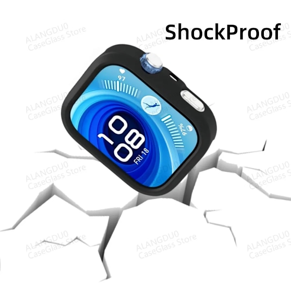 Silikonskal för Huawei Watch Fit 4 Pro Mjukt Skal Stötsäkert Bumper Skal Smart Klocka Skyddande Fodral huawei fit4 Tillbehör Red For HUAWEI Fit 4
