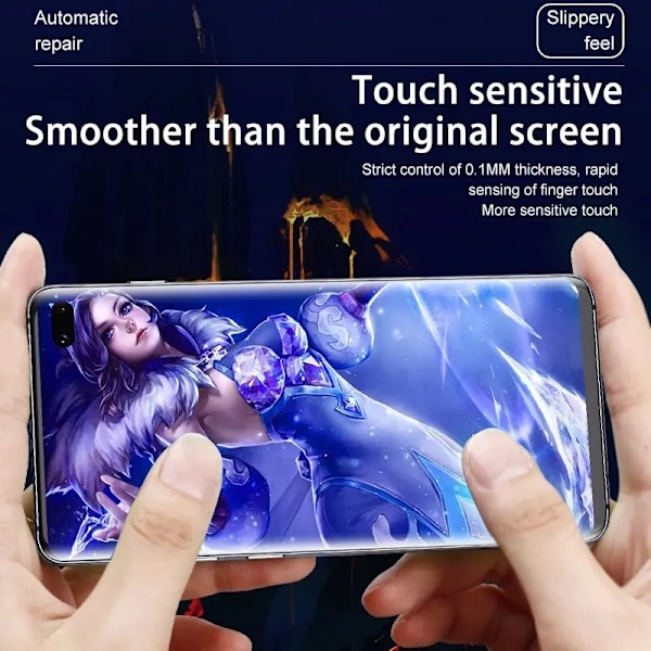 4-pack Hydrogel Film Skärmskydd För Samsung Galaxy S10 S20 S21 S22 Plus S23 Ultra FE Skärmskydd För Note 20 8 9 10 S8Plus S9Plus Hydrous membrane