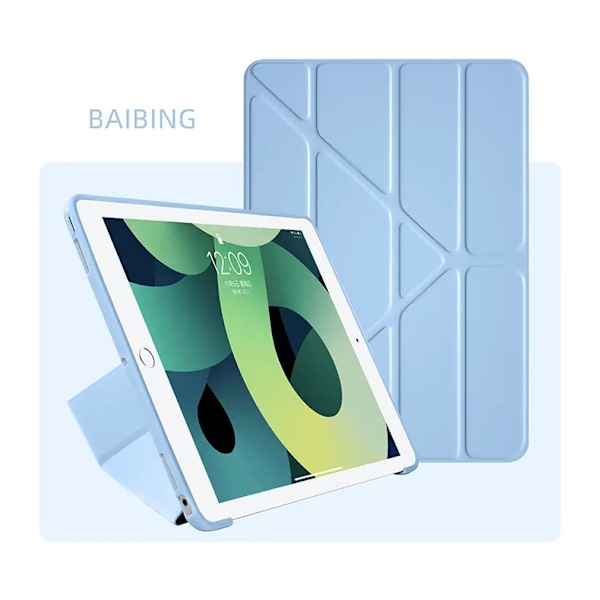 Fodral för Ipad Pro 11, iPad Air 11 11:e 11 2025 5:e 4:e 6:e 10.9 Funda iPad 9:e 10:e 7:e 8:e Gen Fodral Mini 6 7 4 5 10.2 9.7 Skydd Sky Blue iPad 2 3 4 9.7