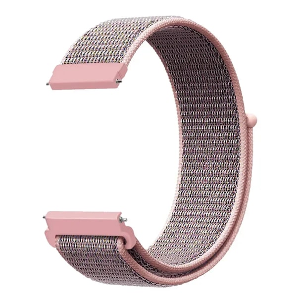 20 22mm Nylon Klockarmband För Garmin Vivoactive 3 4 5/Venu 2 Plus/Venu 3/Forerunner 55 158 265 965 745 645 255 Music Loop Armband Pink sand 22mm Width Band