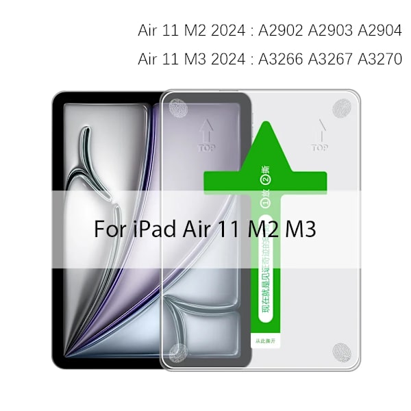 Härdat glas för iPad skärmskydd Pro 13 12.9 M4 A16 10:e 9:e 10 9 generationen Air 11 5 4 3 M2 M3 Mini 7 6 10.2 2025 film Air 11 M2 M3